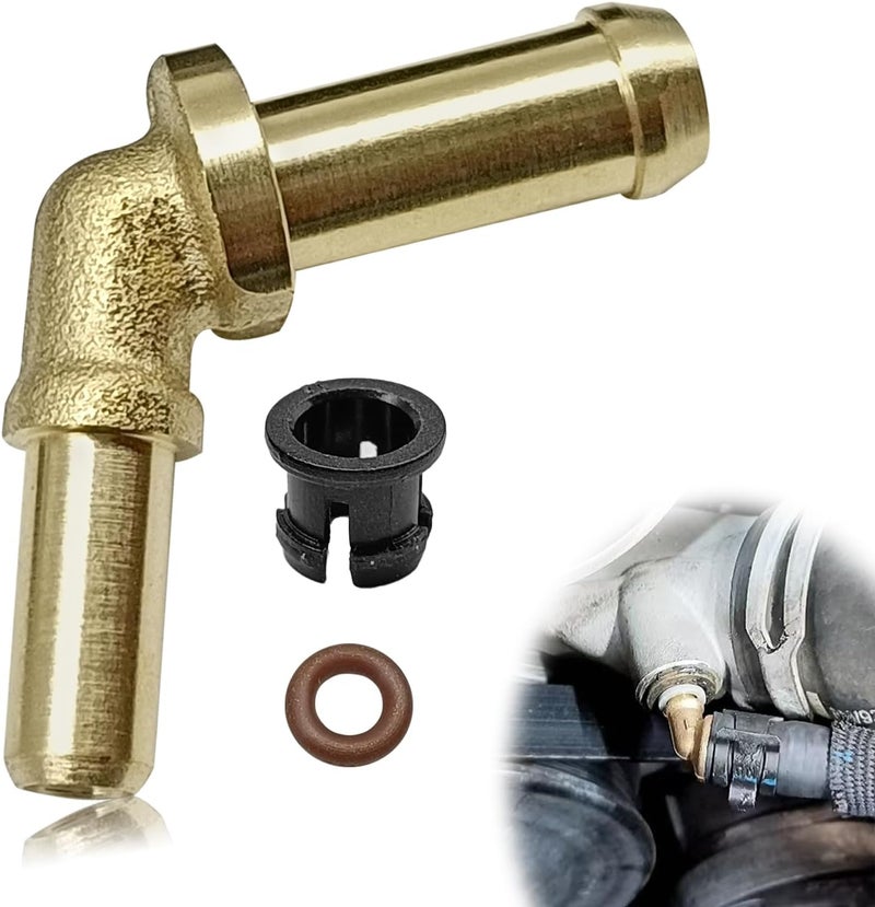 Pleoos Car Thermostat Outlet Hose Connector Water Outlet Hose Connector Kit LR049990 Compatible with Jaguar XF 2010-2012,XJ 2011-2013,XK 2010-2015 Land Rover Range Rover/Sport Discovery 4 Velar 5.0 V8 3.0 V6 - Image 1